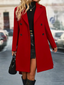 Double-Breasted Revere Collar Trench Coat for Women