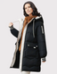 Hooded Quilted Insulated Long Winter Parka for Women