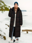 Insulated Hooded Long Puffer Coat for Women