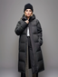 Insulated Hooded Long Puffer Coat for Women