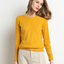 Lightweight Classic Neckline Slim Fit Long Sleeve Sweater for Women