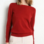 Lightweight Classic Neckline Slim Fit Long Sleeve Sweater for Women