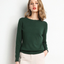 Lightweight Classic Neckline Slim Fit Long Sleeve Sweater for Women