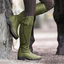 Knee-High Boots with Buckle Strap and Grip Sole for Women