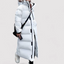 Long Black Hooded Puffer Parka Jacket for Women