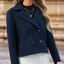 Coat With Defined Collar for Women